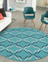 Seaside Lattice Collection Area Rug -  Hastings