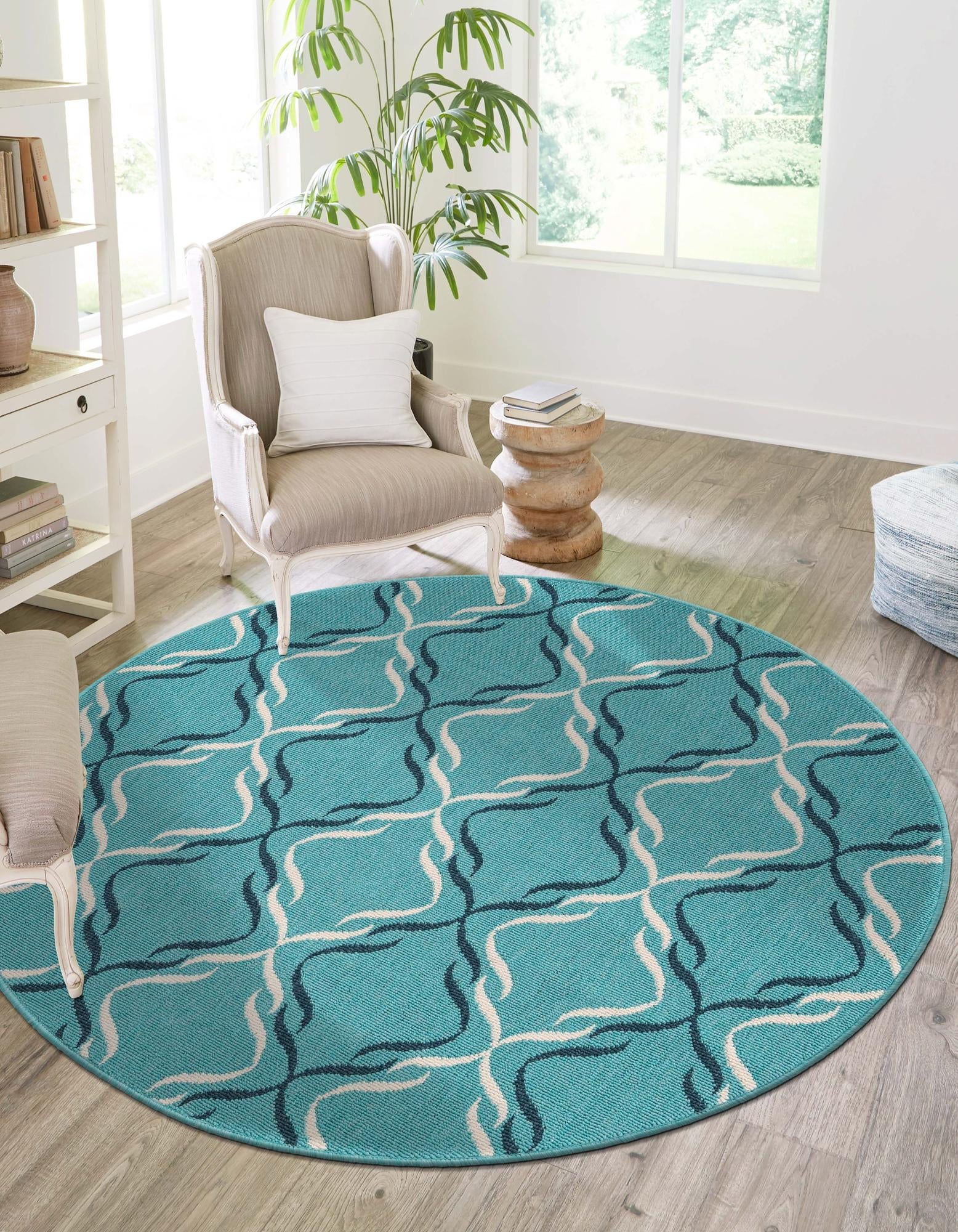 Seaside Lattice Collection Area Rug -  Hastings