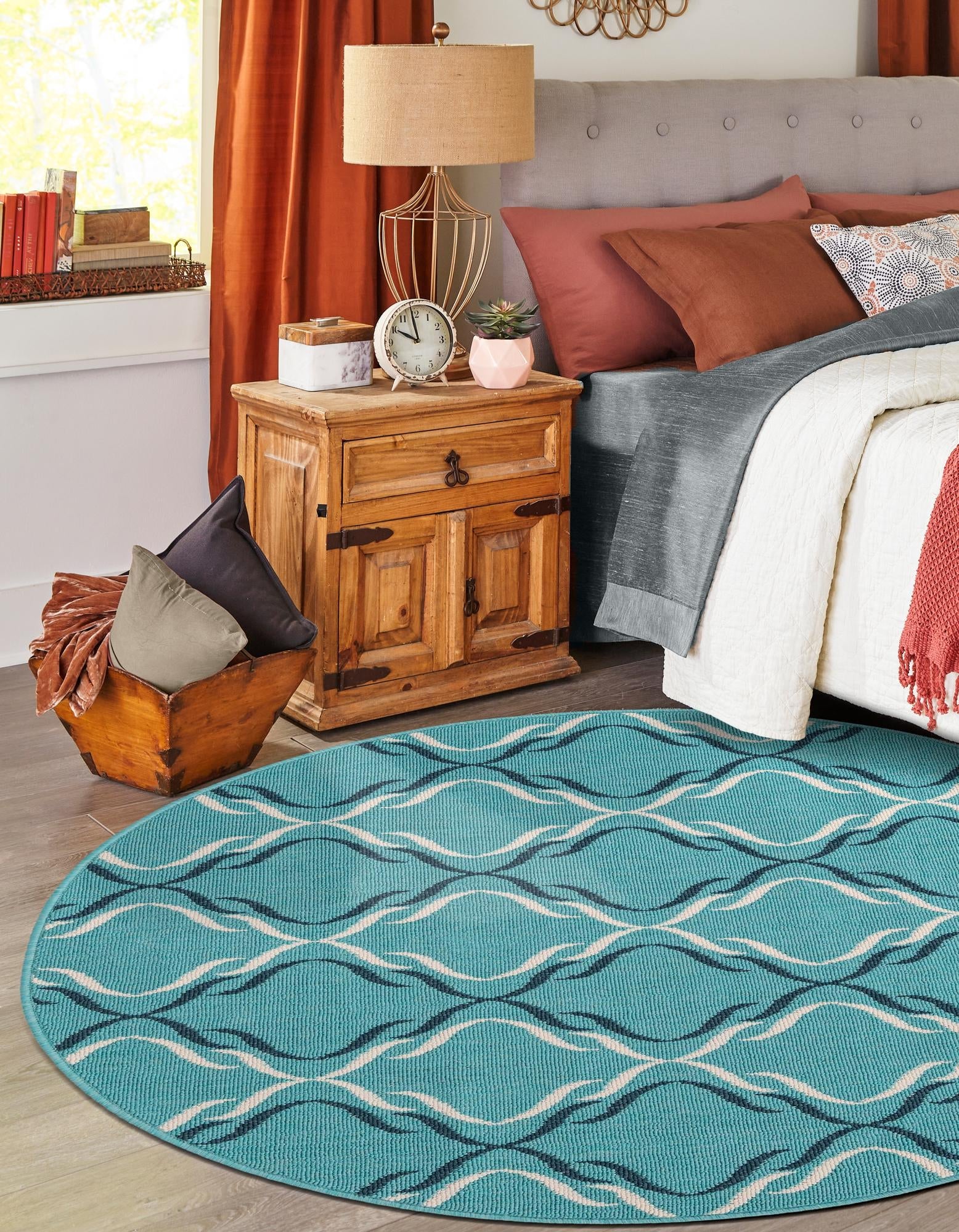 Seaside Lattice Collection Area Rug -  Hastings