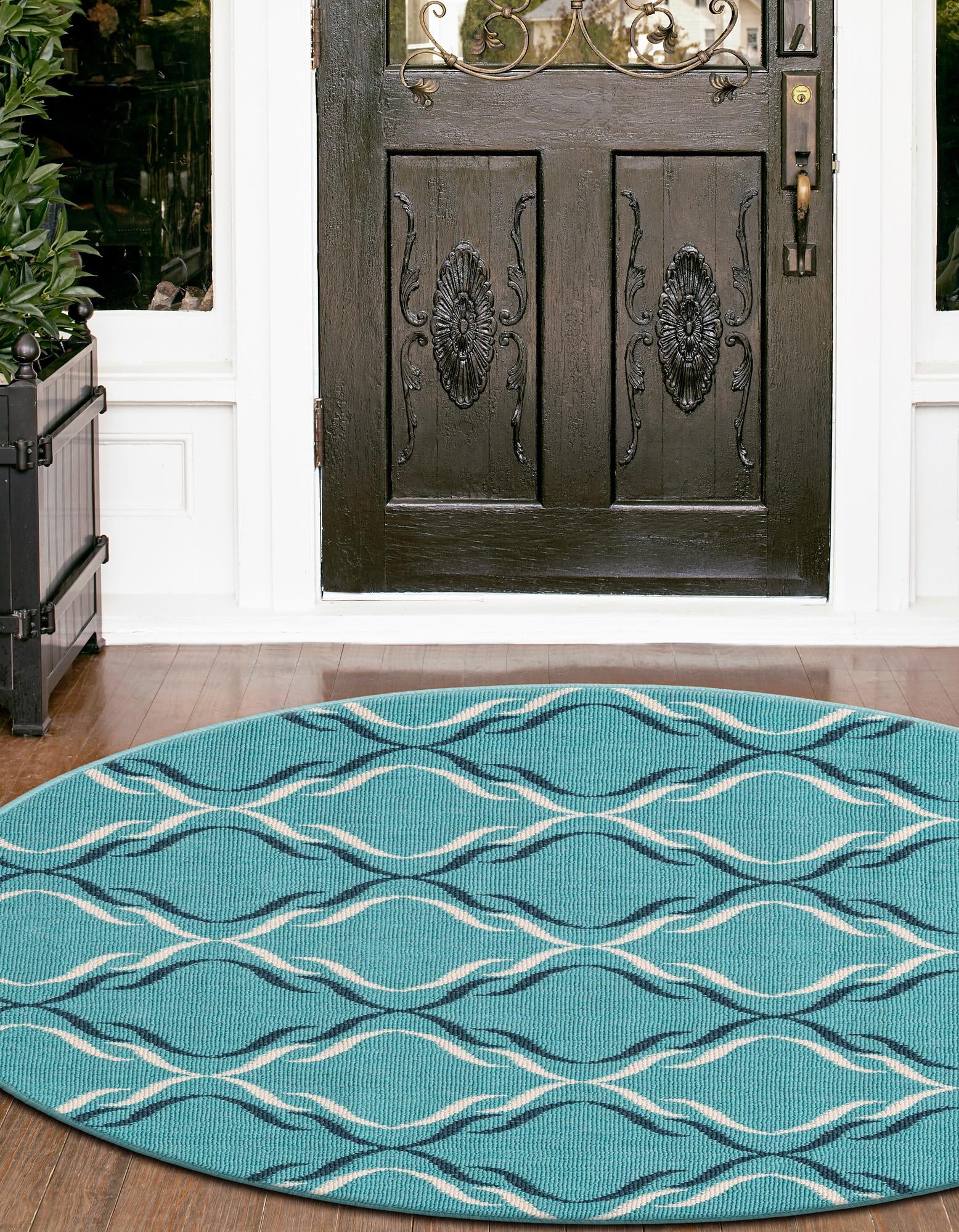 Seaside Lattice Collection Area Rug -  Hastings