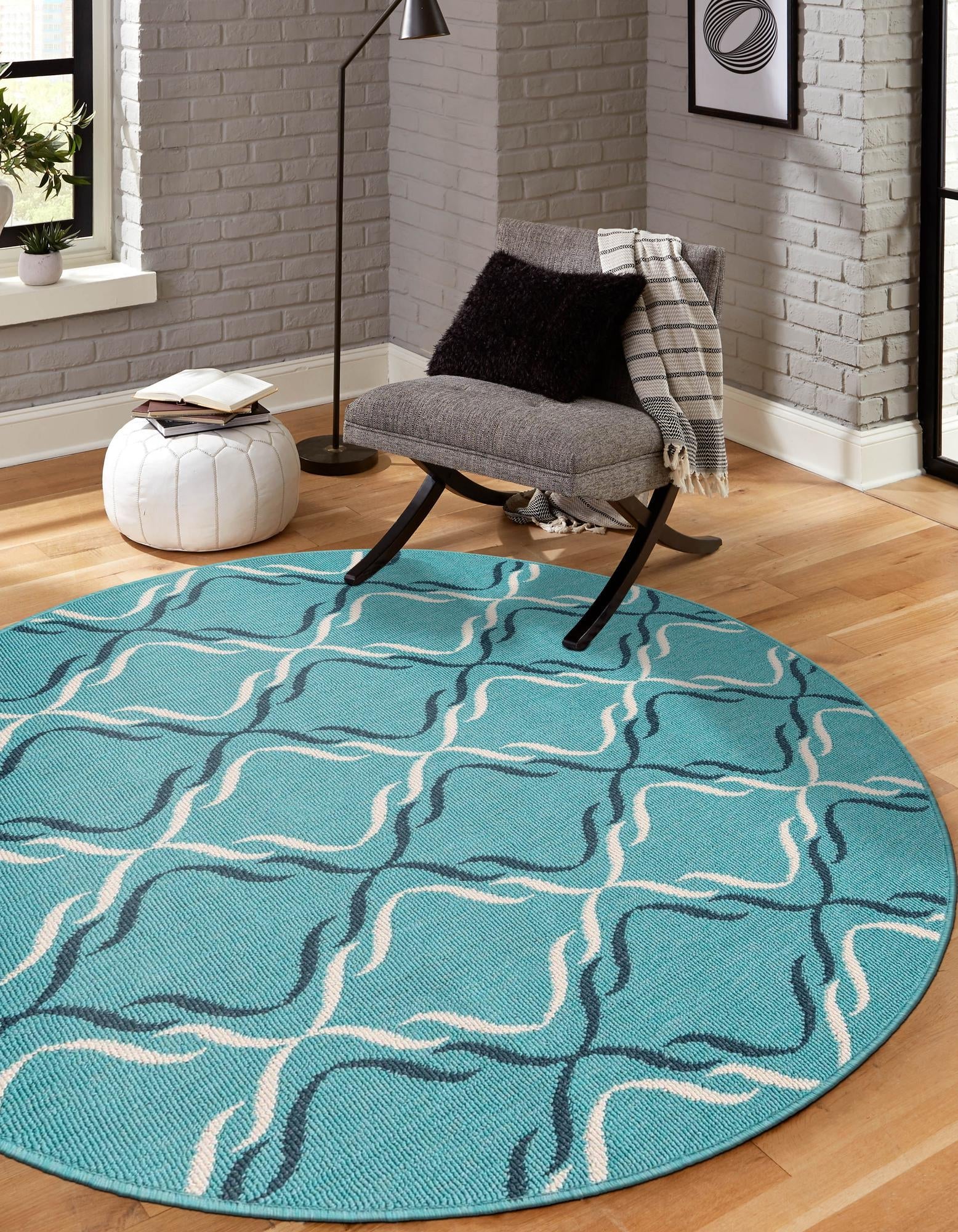 Seaside Lattice Collection Area Rug -  Hastings