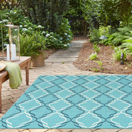 Seaside Lattice Collection Area Rug -  Hastings