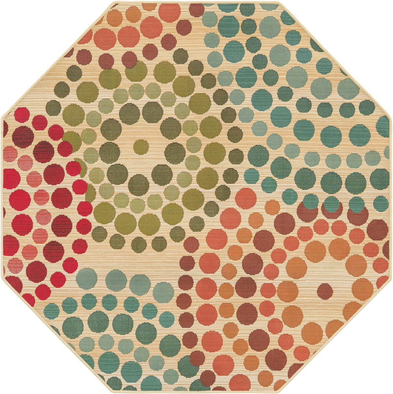 Urban Terrace Collection Area Rug -  Esplanade Octagon Beige  lifestyle 12