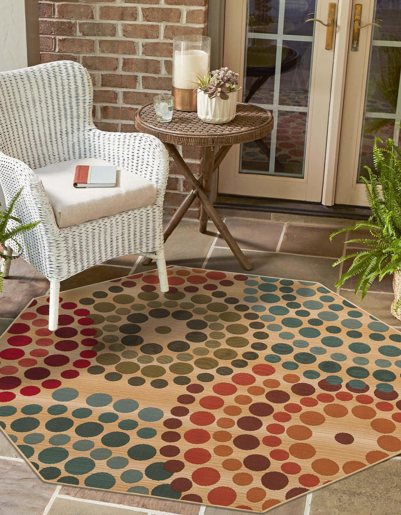 Urban Terrace Collection Area Rug -  Esplanade Octagon Beige  lifestyle 17