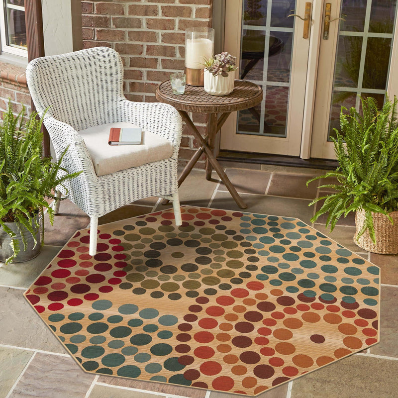 Urban Terrace Collection Area Rug -  Esplanade Octagon Beige  lifestyle 31