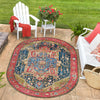 Patio Elegance Collection Area Rug -  Sanctuary Oval Multi  lifestyle 52