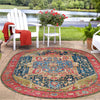 Patio Elegance Collection Area Rug -  Sanctuary Oval Multi  lifestyle 54