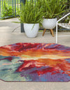 Urban Terrace Collection Area Rug -  Laneway Octagon Multi  lifestyle 28