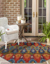 Urban Terrace Collection Area Rug -  Compass Octagon Multi  lifestyle 32