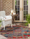 Urban Terrace Collection Area Rug -  Arcade Octagon Multi  lifestyle 31