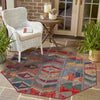 Urban Terrace Collection Area Rug -  Arcade Octagon Multi  lifestyle 84