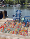 Urban Terrace Collection Area Rug -  Arcade Square Multi  lifestyle 22