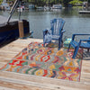 Urban Terrace Collection Area Rug -  Arcade Square Multi  lifestyle 82