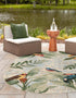 Seaside Blooms Collection Area Rug -  Tropic