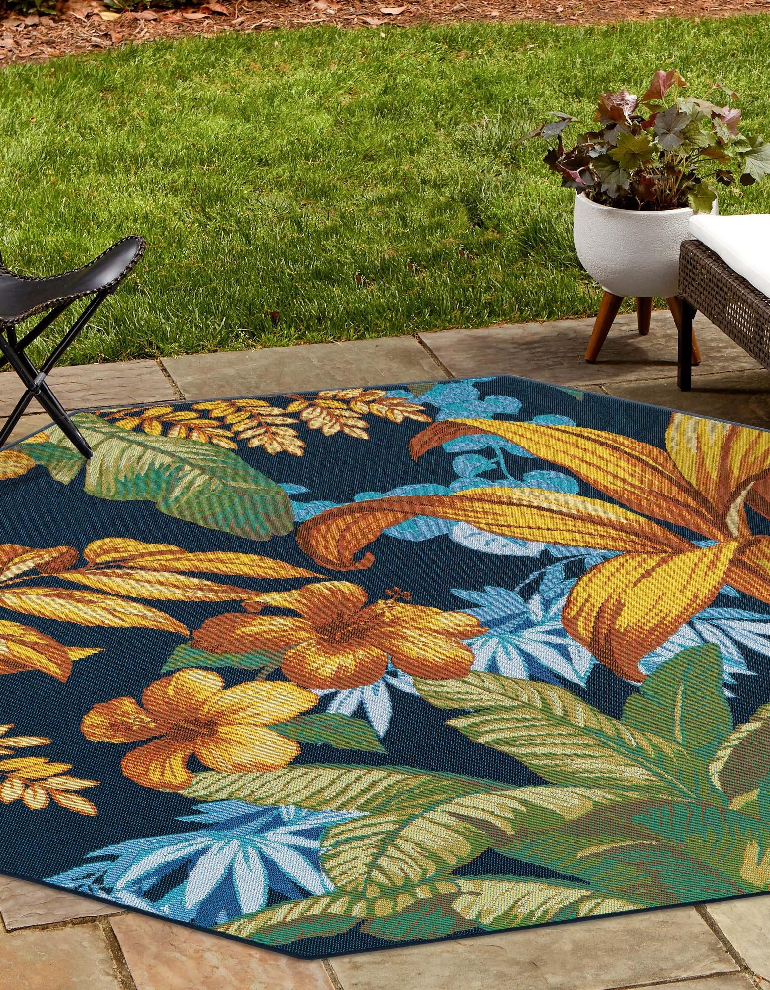 Seaside Blooms Collection Area Rug -  Grove