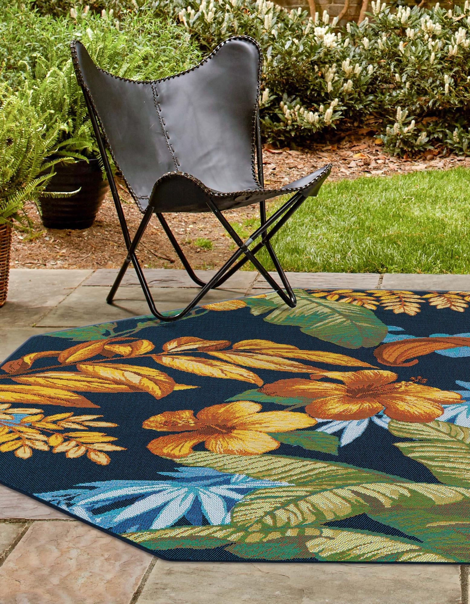 Seaside Blooms Collection Area Rug -  Grove