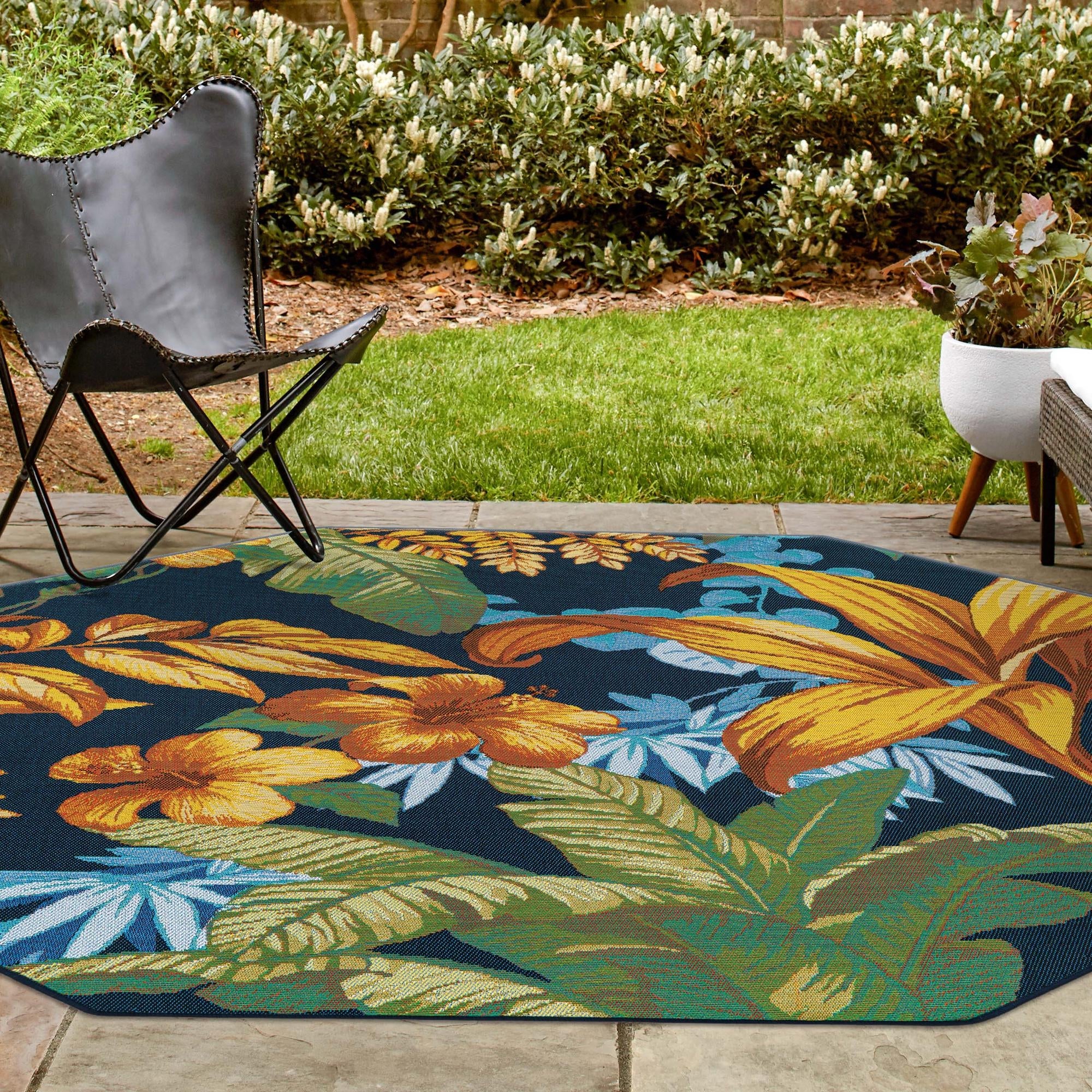 Seaside Blooms Collection Area Rug -  Grove