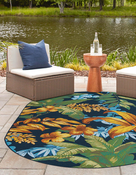 Seaside Blooms Collection Area Rug -  Grove