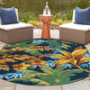 Garden Terrace Escape Collection Area Rug -  Grove Oval Multi  lifestyle 87