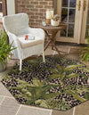 Garden Terrace Escape Collection Area Rug -  Lotus Octagon Green  lifestyle 25