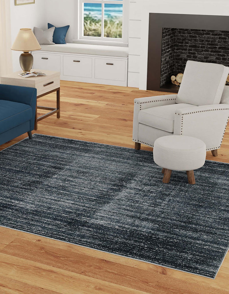 Metro Heights Collection Area Rug -  Yorkville Square Navy Blue  lifestyle 66