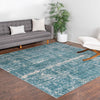 Metro Heights Collection Area Rug -  Flatiron Square Turquoise  lifestyle 167