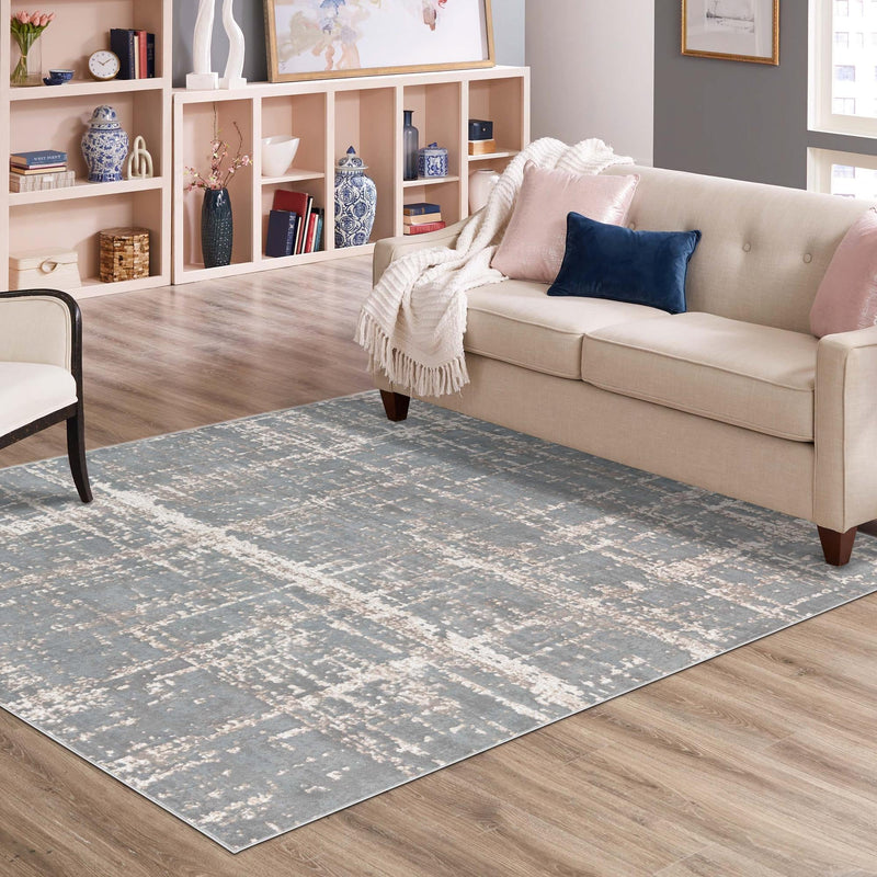 Metro Heights Collection Area Rug -  Flatiron Square Gray  lifestyle 168