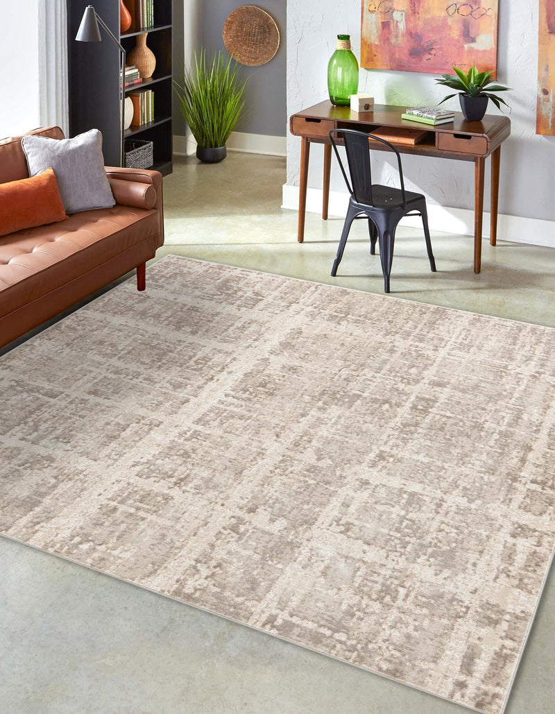 Metro Heights Collection Area Rug -  Flatiron Square Light Brown  lifestyle 73