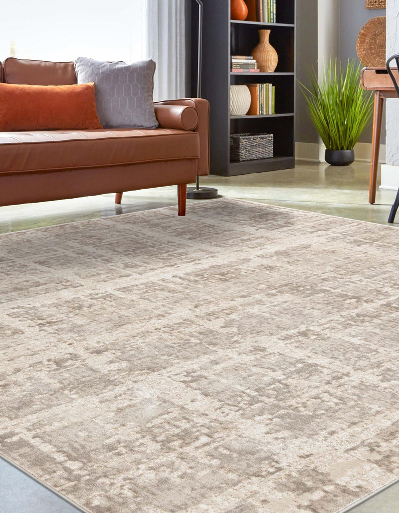 Metro Heights Collection Area Rug -  Flatiron Square Light Brown  lifestyle 91