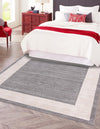 Metro Heights Collection Area Rug -  Park Square Gray  lifestyle 83