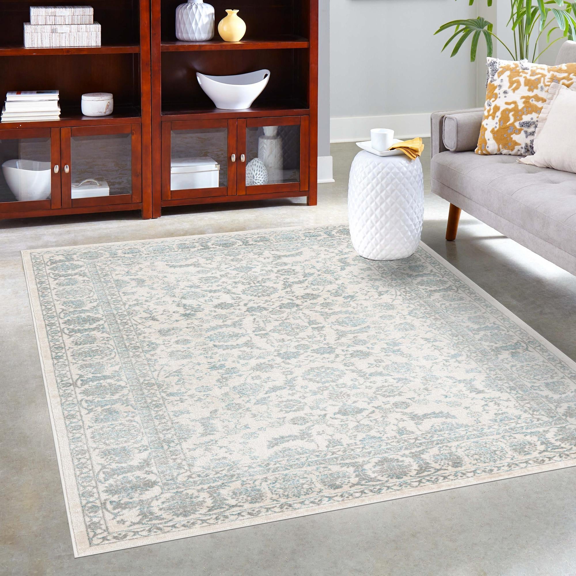 Metro Heights Collection Area Rug -  Lenox (Teal)