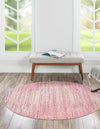 Metro Heights Collection Area Rug -  Yorkville Round Pink  lifestyle 57