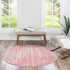 Metro Heights Collection Area Rug -  Yorkville Round Pink  lifestyle 145