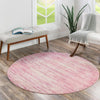 Metro Heights Collection Area Rug -  Yorkville Round Pink  lifestyle 149