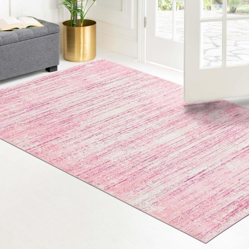 Metro Heights Collection Area Rug -  Yorkville Rectangle Pink  lifestyle 58