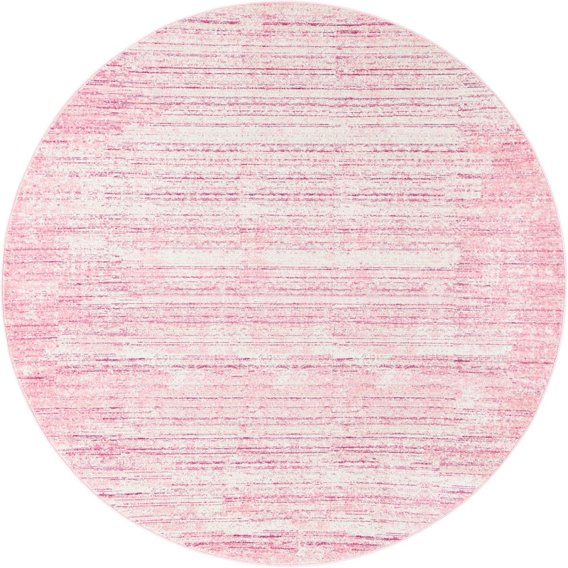 Metro Heights Collection Area Rug -  Yorkville Round Pink  lifestyle 50