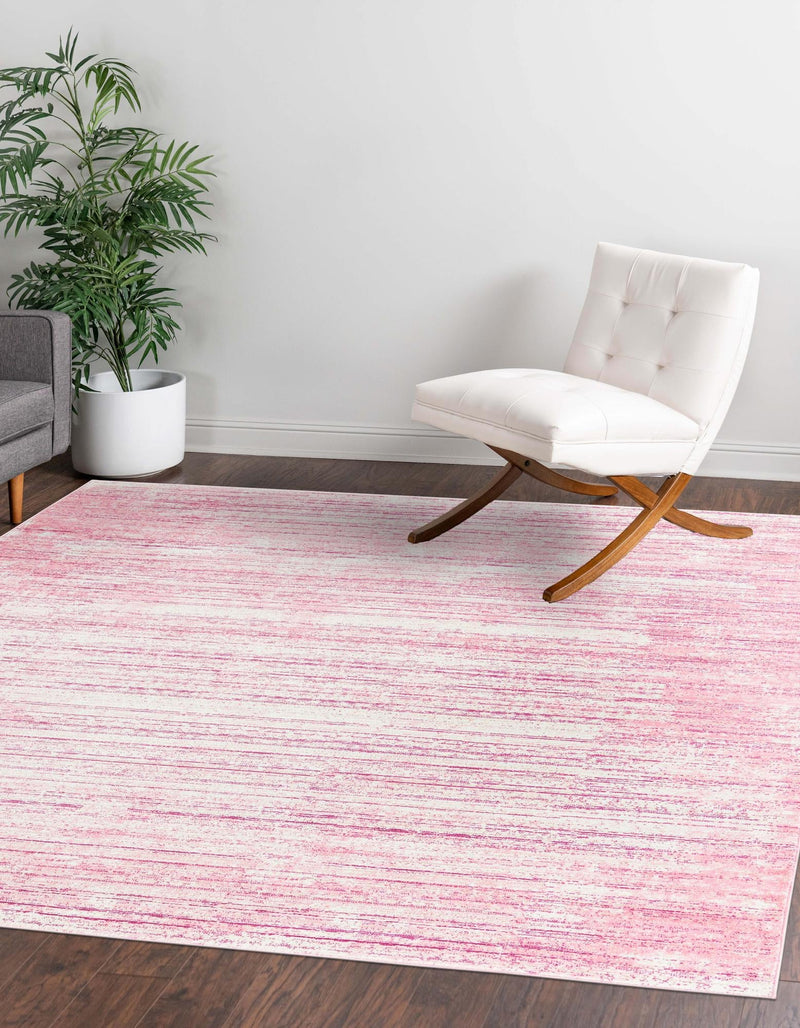 Metro Heights Collection Area Rug -  Yorkville Square Pink  lifestyle 84