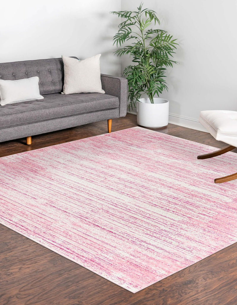 Metro Heights Collection Area Rug -  Yorkville Square Pink  lifestyle 102