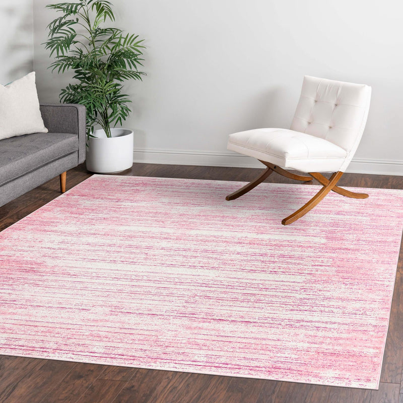 Metro Heights Collection Area Rug -  Yorkville Square Pink  lifestyle 166