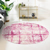 Metro Heights Collection Area Rug -  Flatiron Round Pink  lifestyle 108