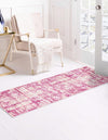 Metro Heights Collection Area Rug -  Flatiron Runner Pink  lifestyle 93