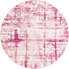 Metro Heights Collection Area Rug -  Flatiron Round Pink  lifestyle 36