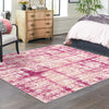 Metro Heights Collection Area Rug -  Flatiron Square Pink  lifestyle 172