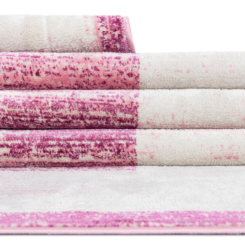 Metro Heights Collection Area Rug -  Park Rectangle Pink  lifestyle 52