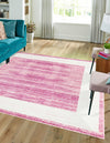 Metro Heights Collection Area Rug -  Park Square Pink  lifestyle 101