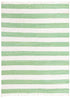 Tassel Trail Collection Area Rug - Pathway (Green and Ivory)