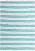 Tassel Trail Collection Area Rug - Pathway (Turquoise and Ivory)