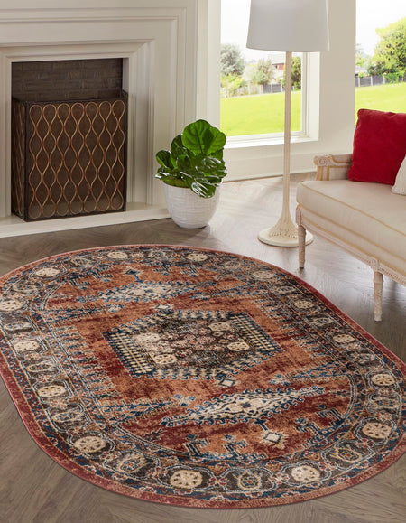 Eden Oasis Collection Area Rug -  Refuge (Terracotta)