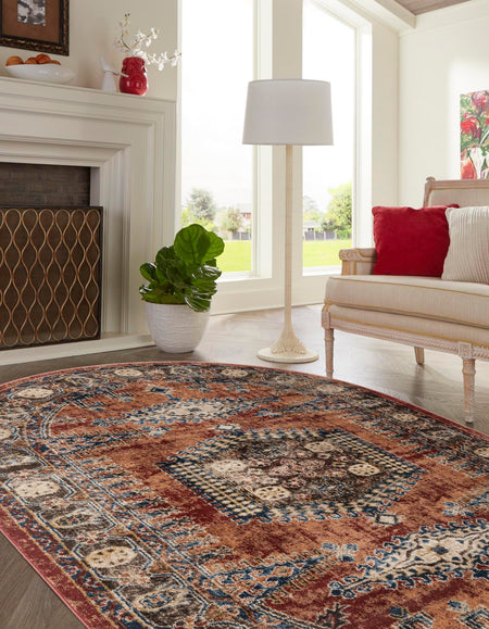 Eden Oasis Collection Area Rug -  Refuge (Terracotta)