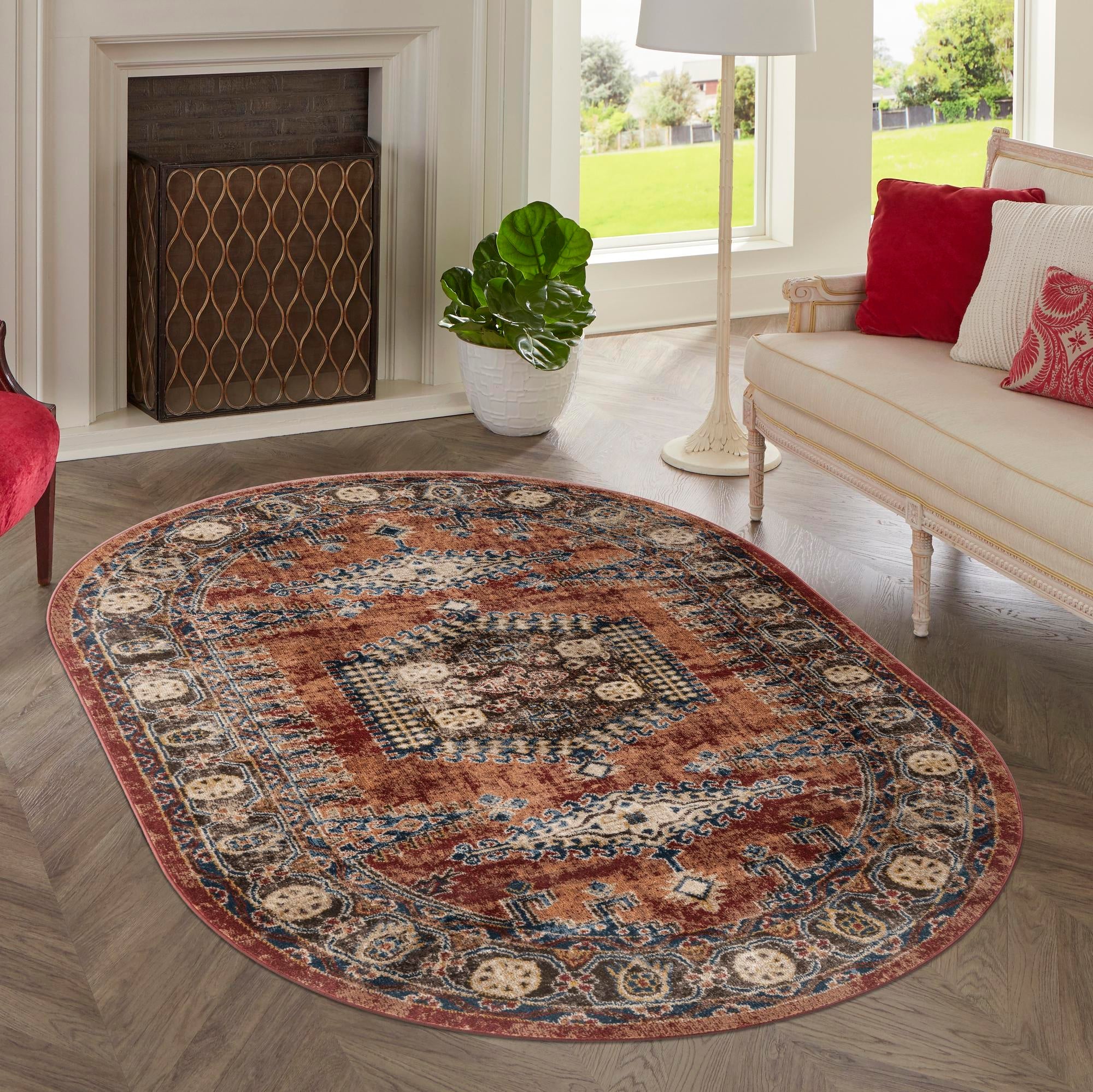 Eden Oasis Collection Area Rug -  Refuge (Terracotta)